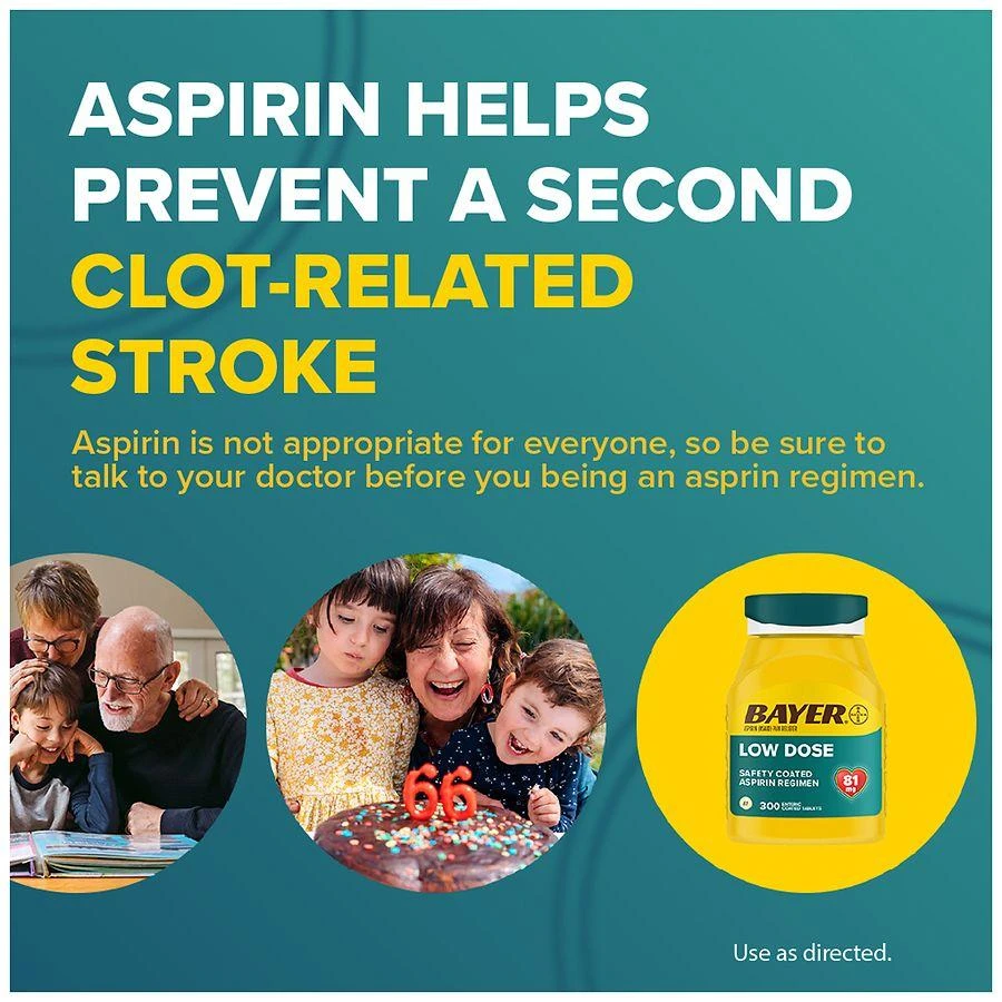 Bayer Aspirin Low Dose 81 mg Safety Coated Tablets 5