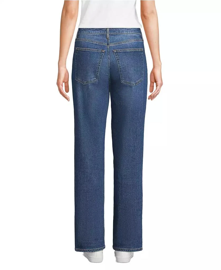 Lands' End Petite Denim Mid Rise Boyfriend Jeans 3