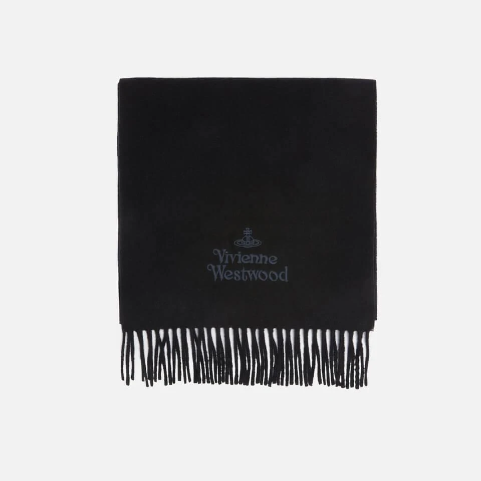 Vivienne Westwood Vivienne Westwood Embroidered Logo Wool Scarf 2