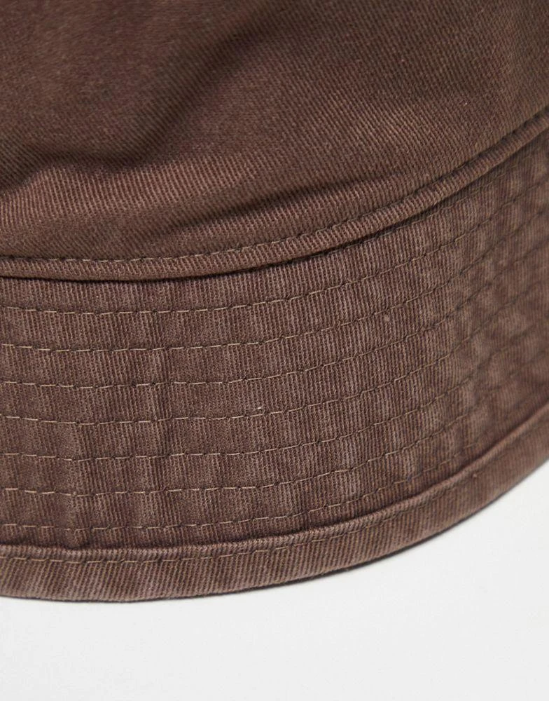 Adidas adidas Originals trefoil bucket hat in brown 4