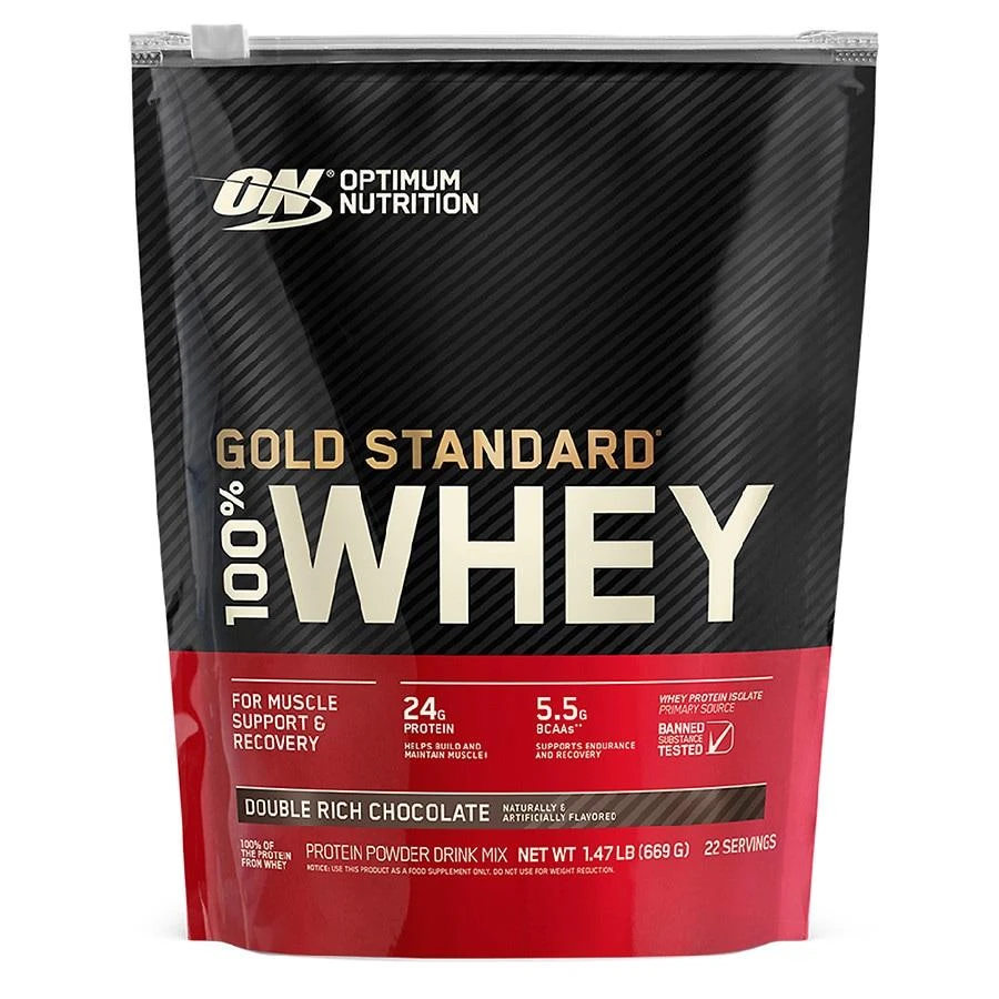 Optimum Nutrition 100% Whey Protein Powder Double Rich Chocolate 1