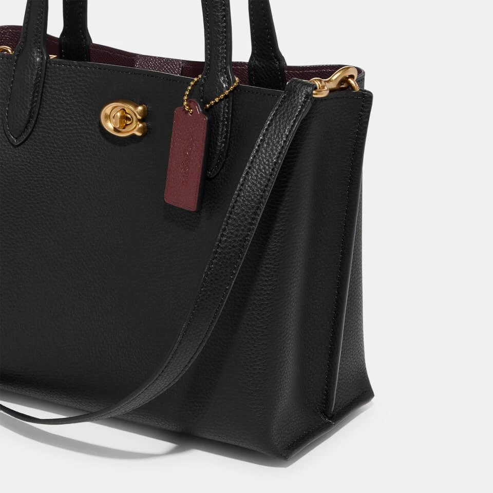Coach Coach Polished Pebble-Grain Willow 24 Tote Bag 5