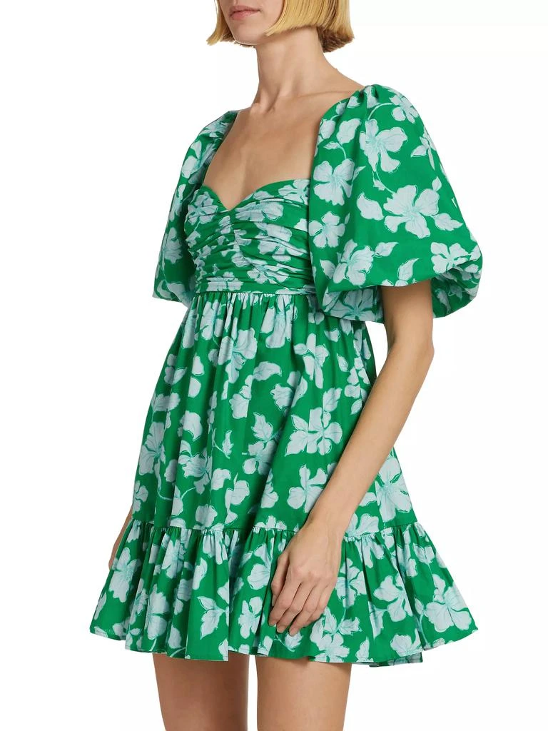 AMUR Martine Floral Puff-Sleeve Minidress 4