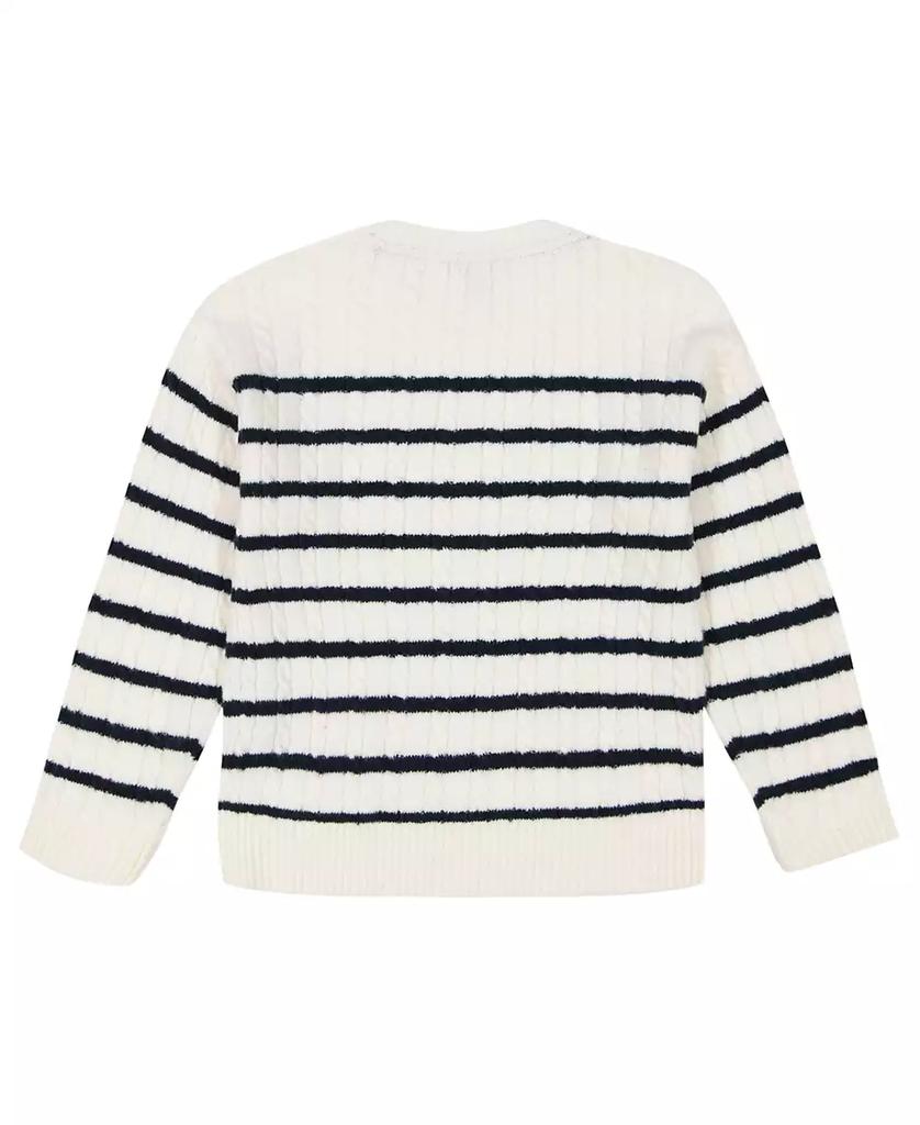 Tommy Hilfiger Big Girls Stripe Cable Sweater