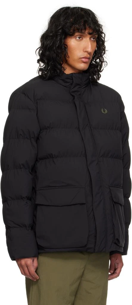 Fred Perry Black Padded Pocket Detail Jacket 2