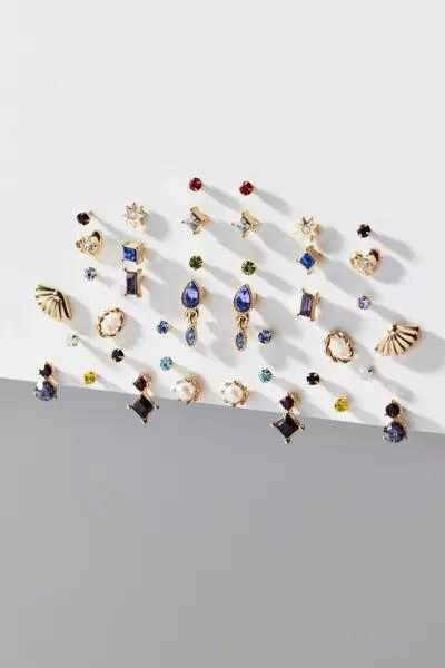 Urban Outfitters Mega Mini Rhinestone Stud Earring Set 1