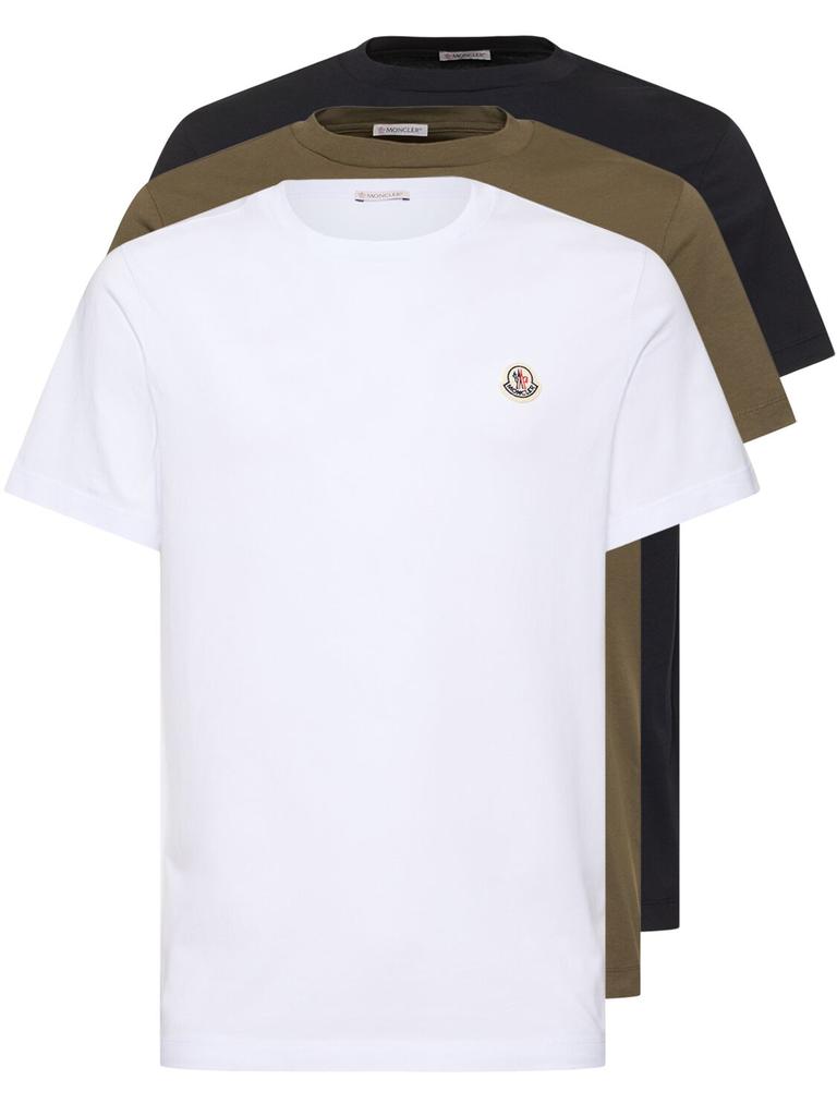 Moncler Moncler Grenoble Mirrored Logo Cotton T-Shirt