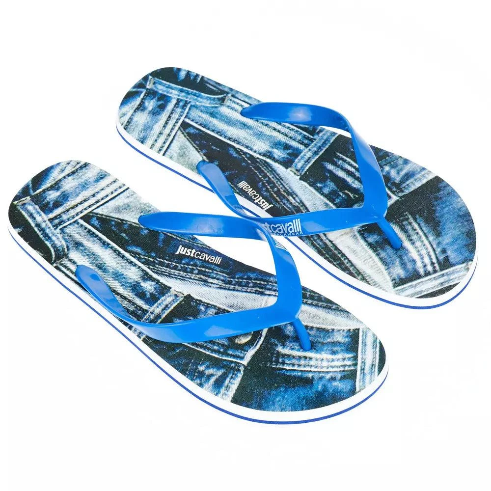 JUST CAVALLI Light Blue EVA Sandal Just Cavalli Light Blue EVA Men Sandal – Visamoda main image 2