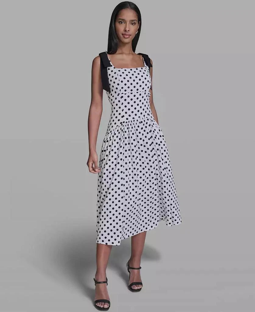 karl lagerfeld midi dress Karl Lagerfeld Ribbed Knit Midi Dress | Black