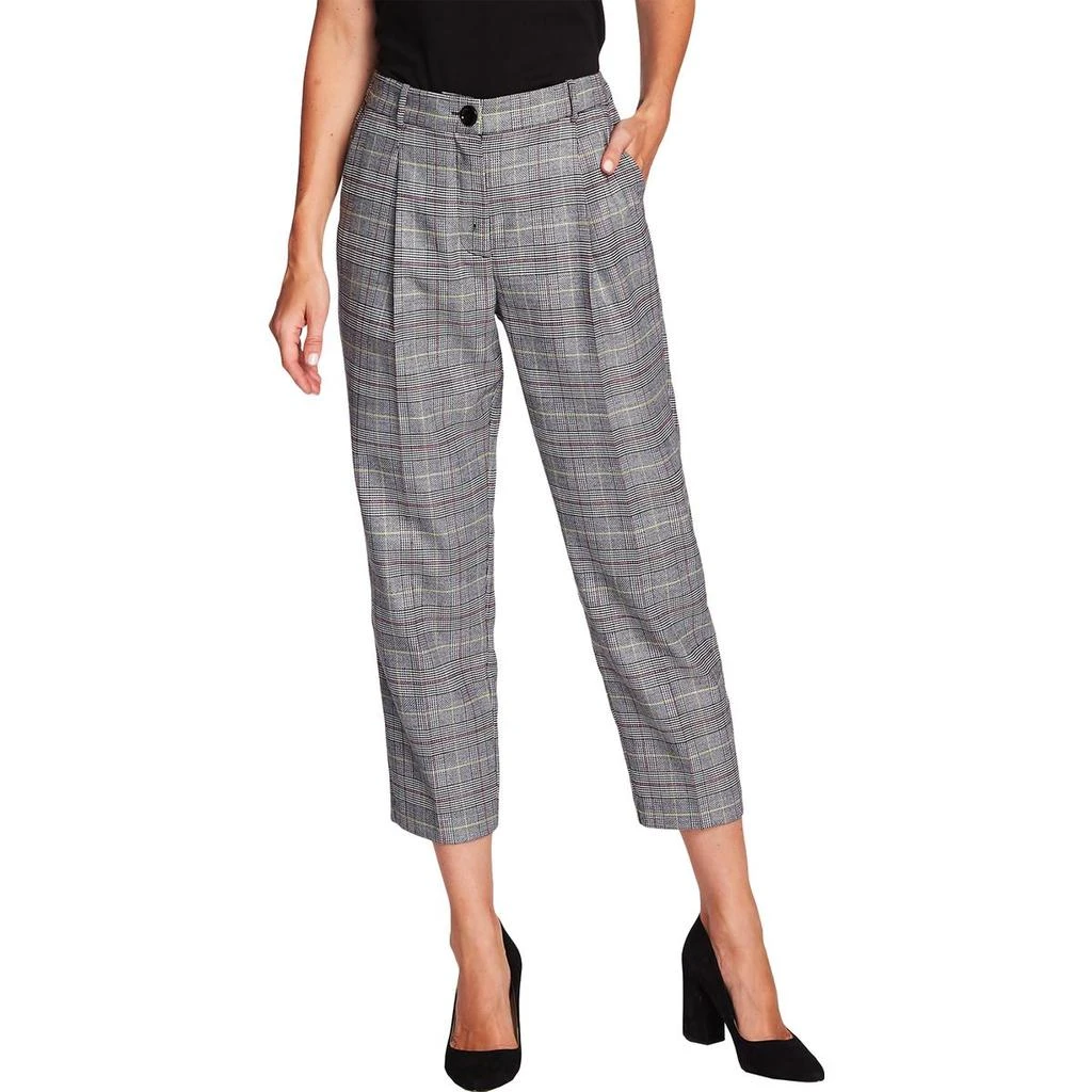 Vince Camuto Womens Glen Plaid Cropped Capri Pants 1