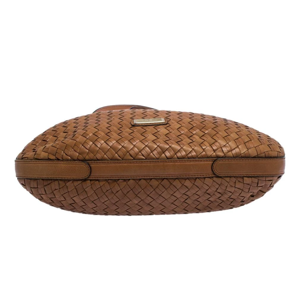Cole Haan Brown Woven Leather Tote 5