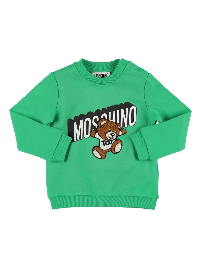 MOSCHINO Cotton Crewneck Sweatshirt