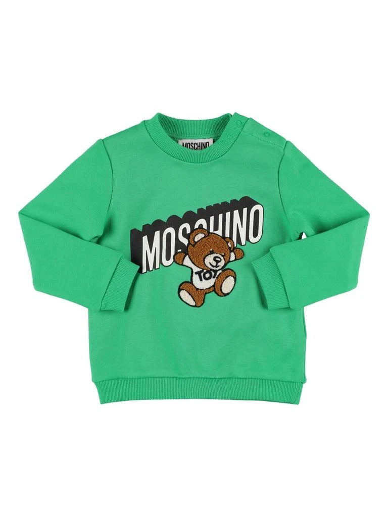 MOSCHINO Cotton Crewneck Sweatshirt 1