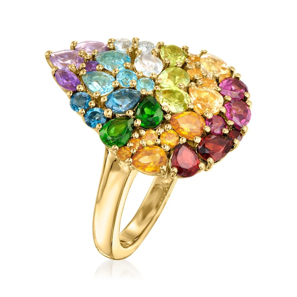 Ross-Simons Multi-Gemstone Teardrop Ring in 18kt Gold Over Sterling 3