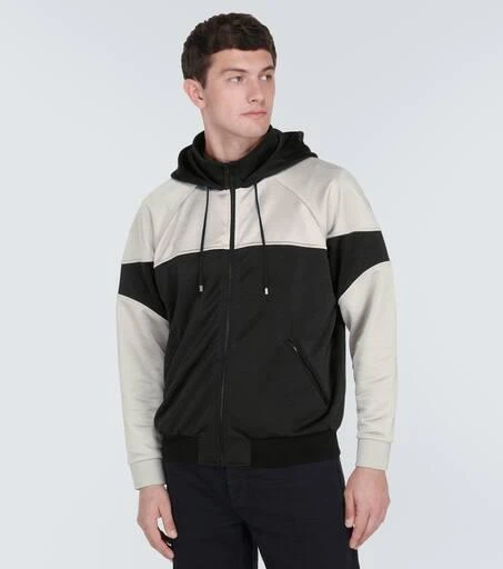 Saint Laurent Two-tone paneled hoodie 3