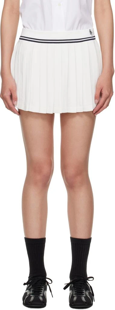 Sporty 
Rich White 
SRC
 Logo Abigail Miniskirt