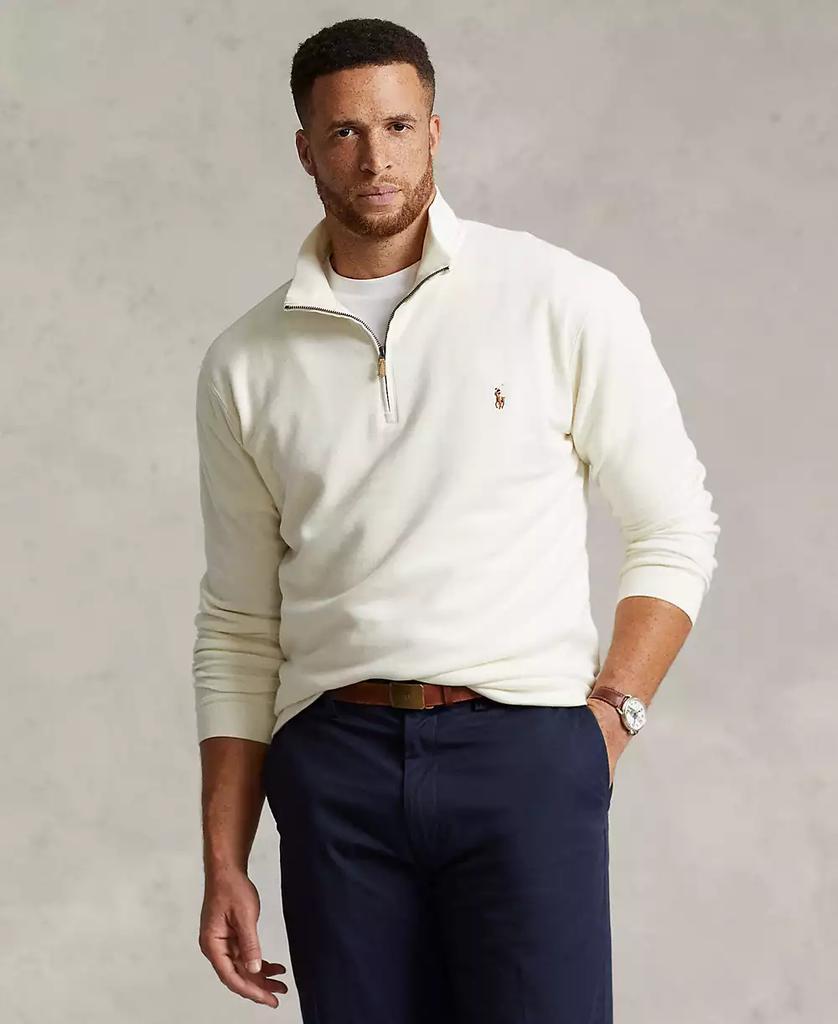 Ralph Lauren Men's Big & Tall Estate-Rib Quarter-Zip Pullover
