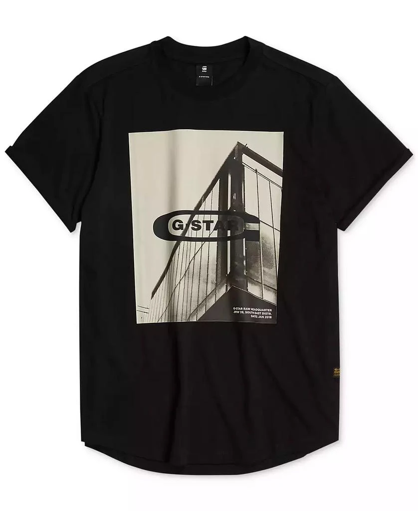 G-Star Raw Men's HQ Oldskool Relaxed-Fit Logo Graphic T-Shirt 6