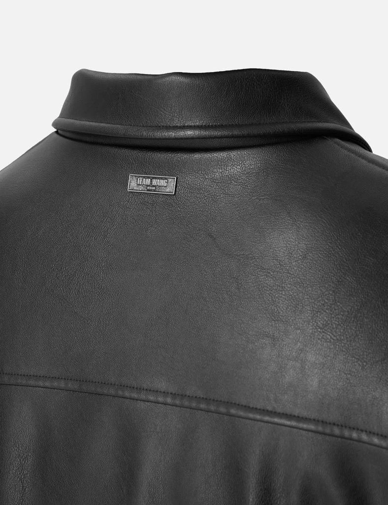 Team Wang Choices Faux Leather Padded Jacket 4