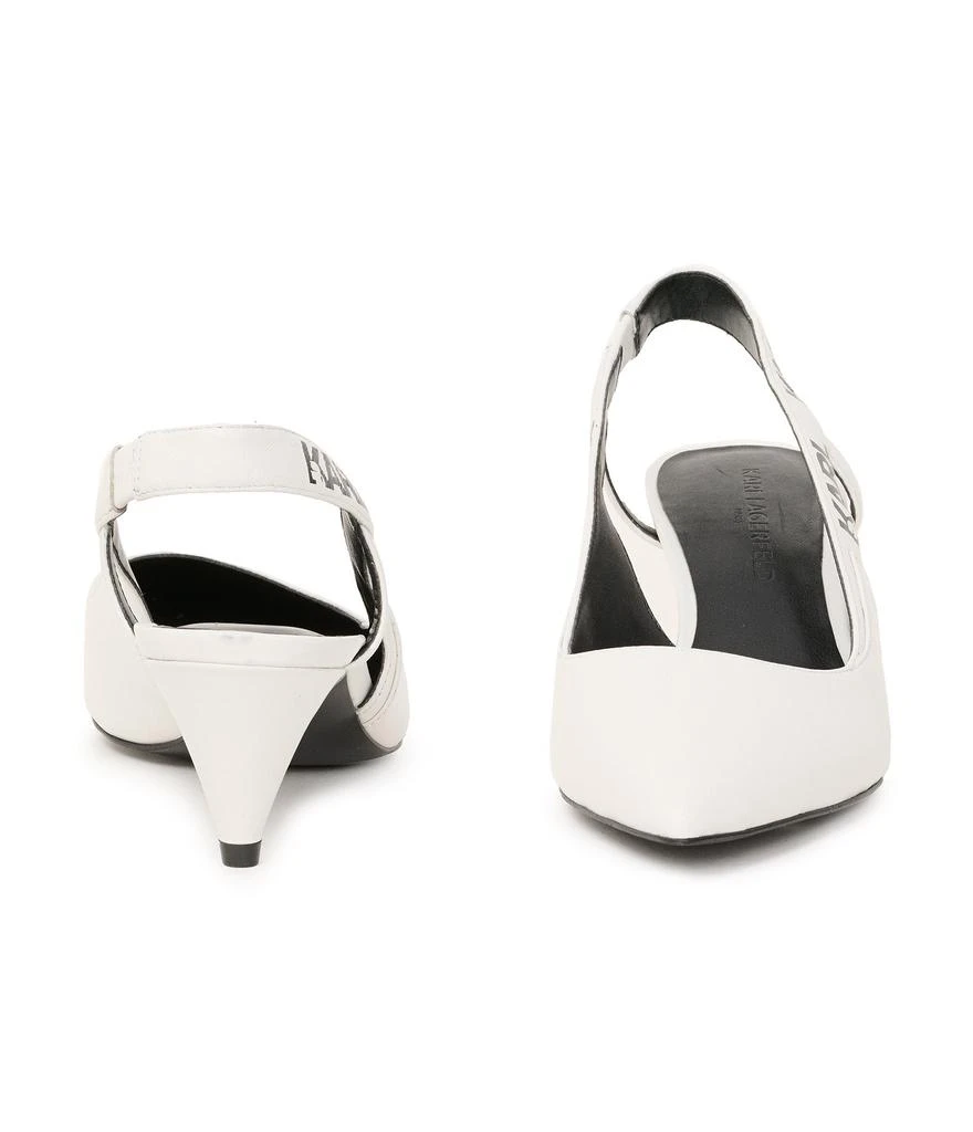 Karl Lagerfeld Paris GISELLE LOGO SLINGBACK KITTEN HEEL 5