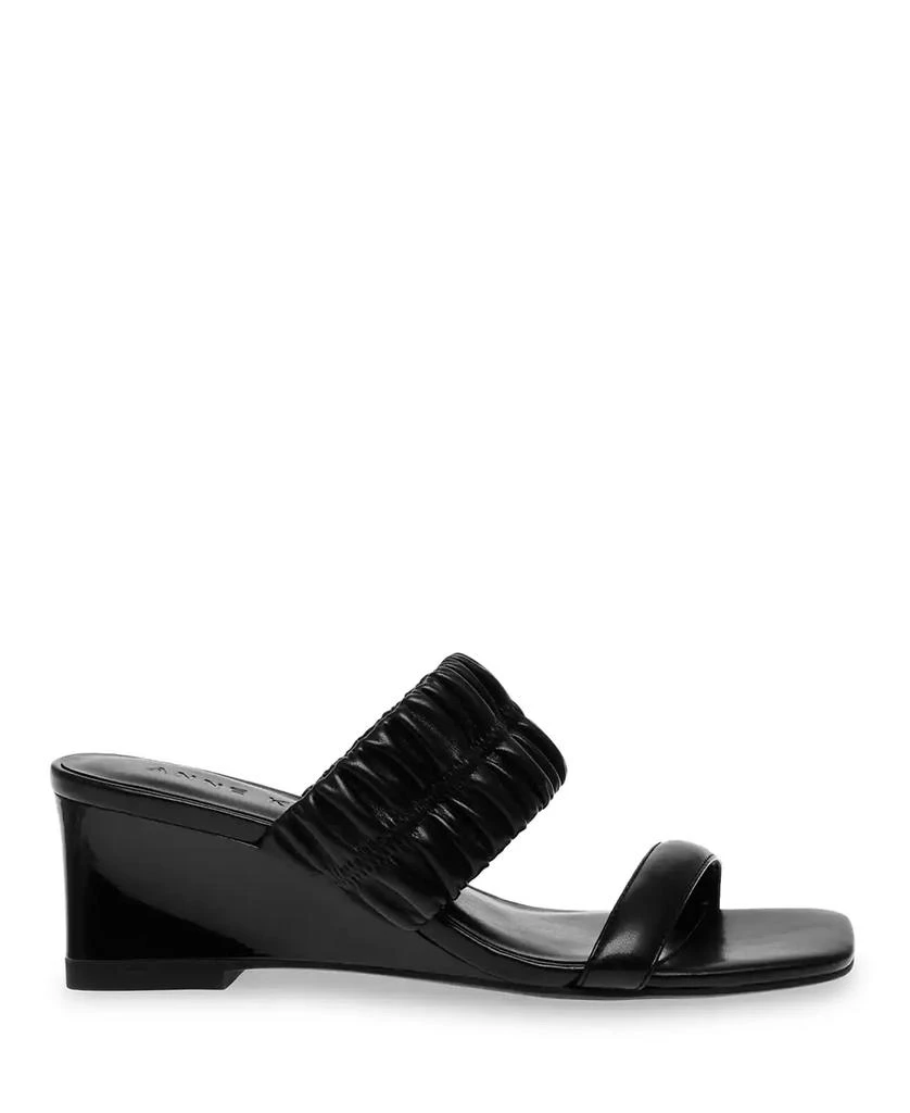 Anne Klein Women's Galle Square Toe Wedge Sandals 9