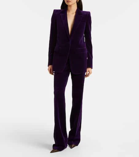Tom Ford Cotton velvet flared pants 2