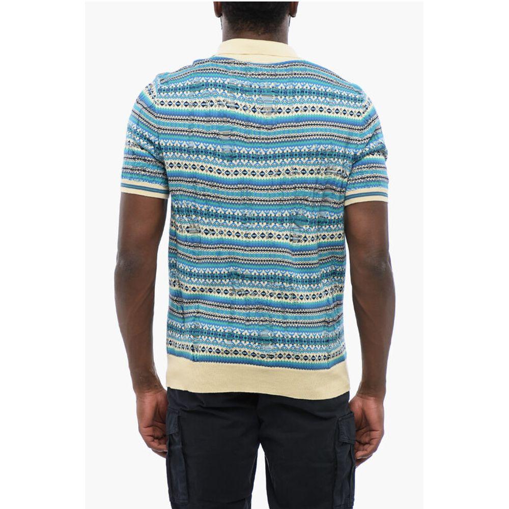 ALTEA Relaxed-fit Polo with Geomtric Men's Motif
