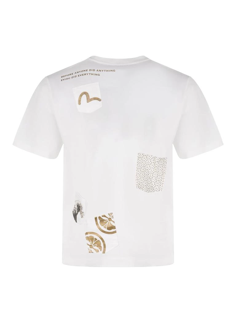 Evisu T-shirt  White Cotton. 3