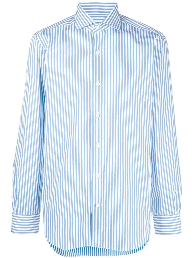 BARBA long sleeve shirt - men -  -  - Blue 1