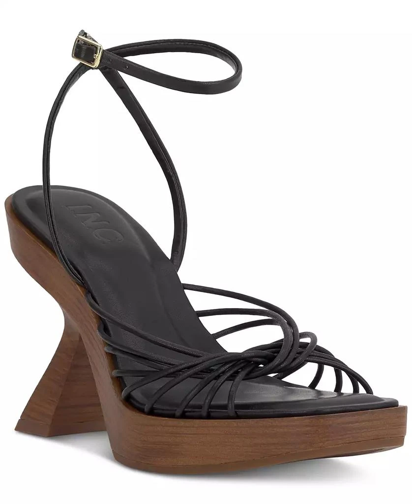 INC International Women's Rashel Sculptural Heel Dress Sandals, Exclusively at Macy's 1