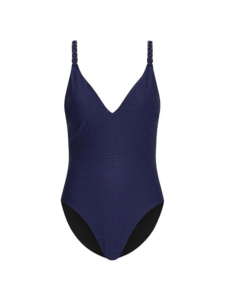 Milly Metallic One-Piece Swimsuit 1