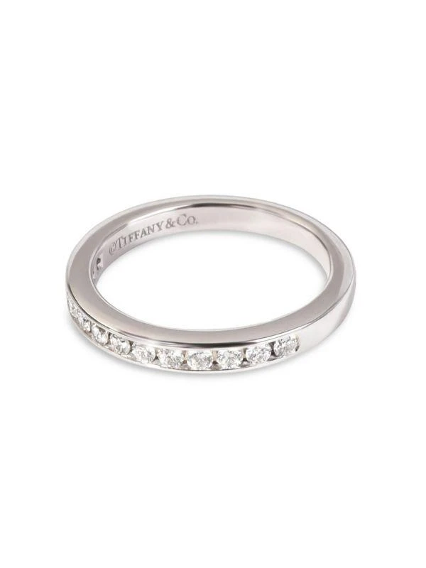 Tiffany & Co. Tiffany Co. Channel Set Half Circle Diamond Wedding Band, Platinum, 0.24 Ctw 2