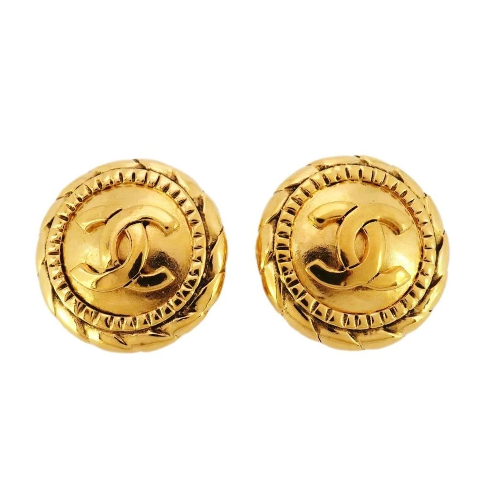 Chanel Plating Clip Earrings (Pre-Owned)