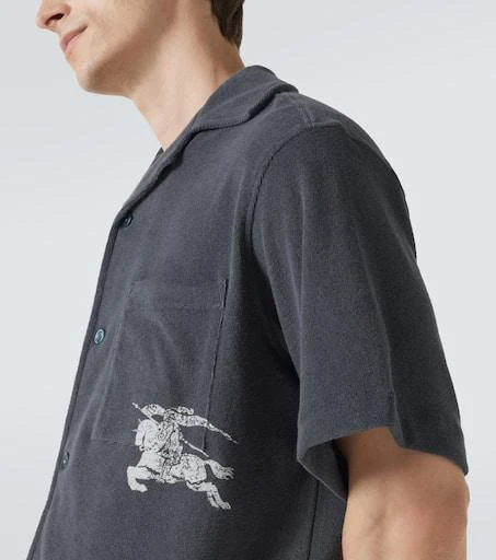 Burberry EKD cotton terry bowling shirt 6