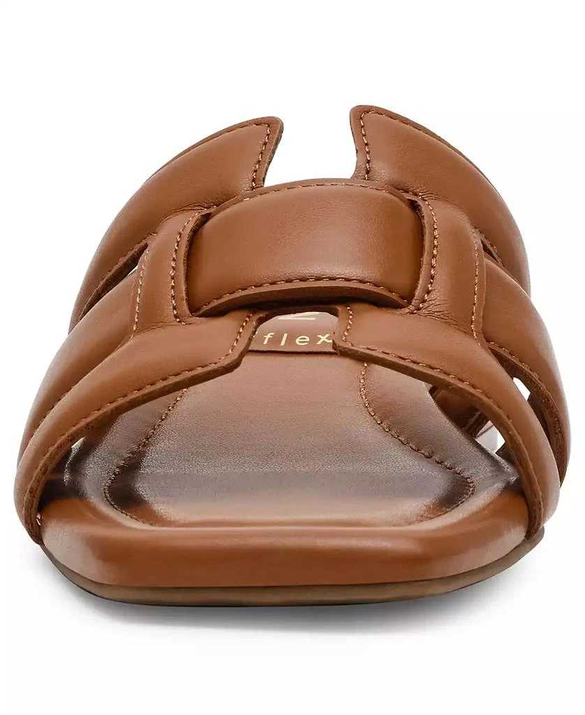 Anne Klein Women's Loyal Square Toe Slide Flat Sandals 7