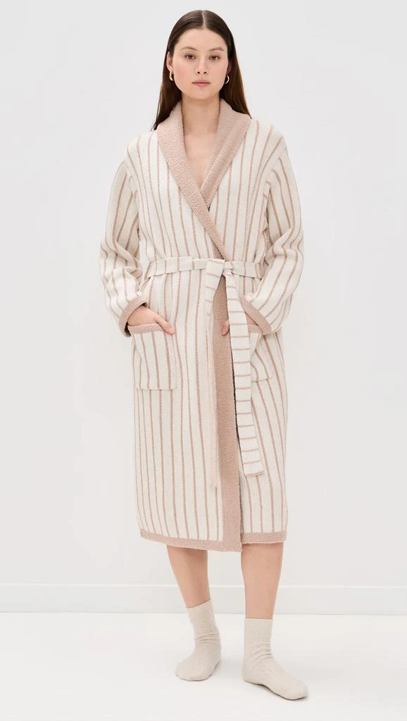 Barefoot Dreams CozyChic Cotton Pinstripe Robe 4