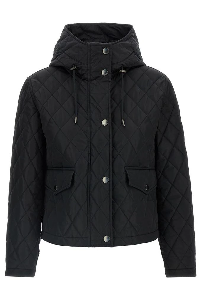 Burberry Burberry Quilted Hooded Straight Hem Jacket from Cettire
