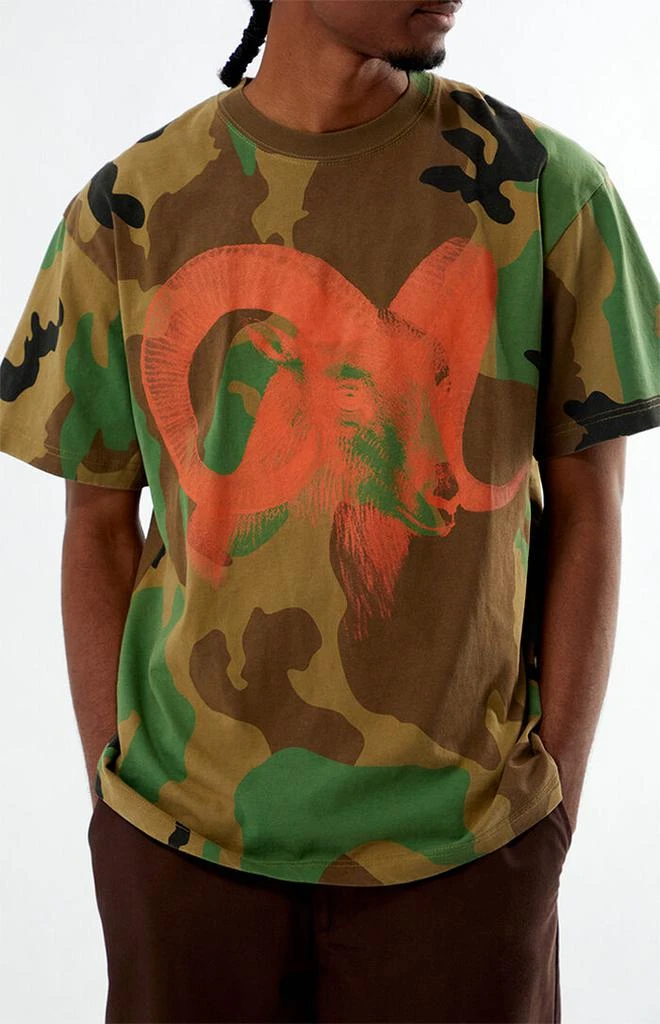 PacSun Washed Camo Animal T-Shirt 2