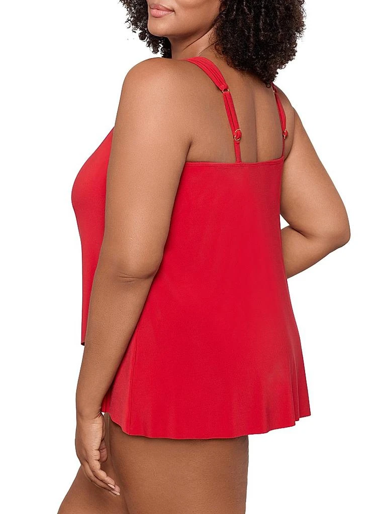 Miraclesuit Swim Plus Razzle Dazzle Tankini Top 3