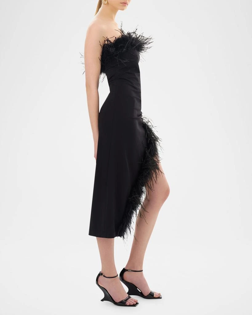 LaMarque Freya Strapless Feather-Trim Midi Dress - Dresses & Skirts - Free Shipping - BeyondStyle LaMarque Freya Strapless Feather-Trim Midi Dress - Dresses & Skirts - Free Shipping - BeyondStyle
