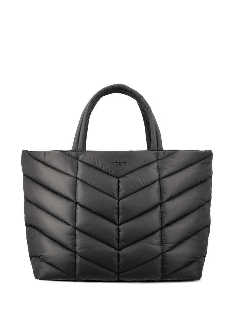 Yves Saint Laurent Saint Laurent Logo Detailed Puffer Tote Bag 1