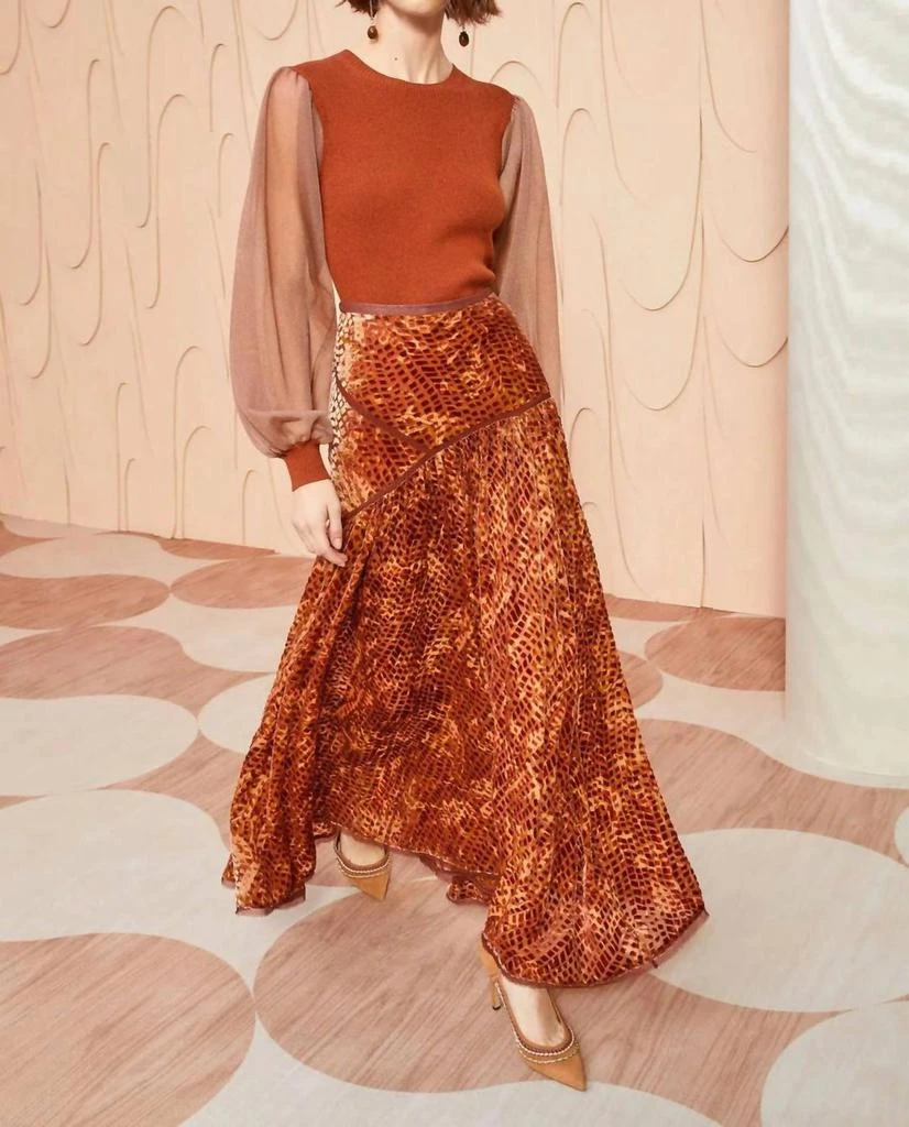Ulla Johnson Willa Skirt In Sienna 1