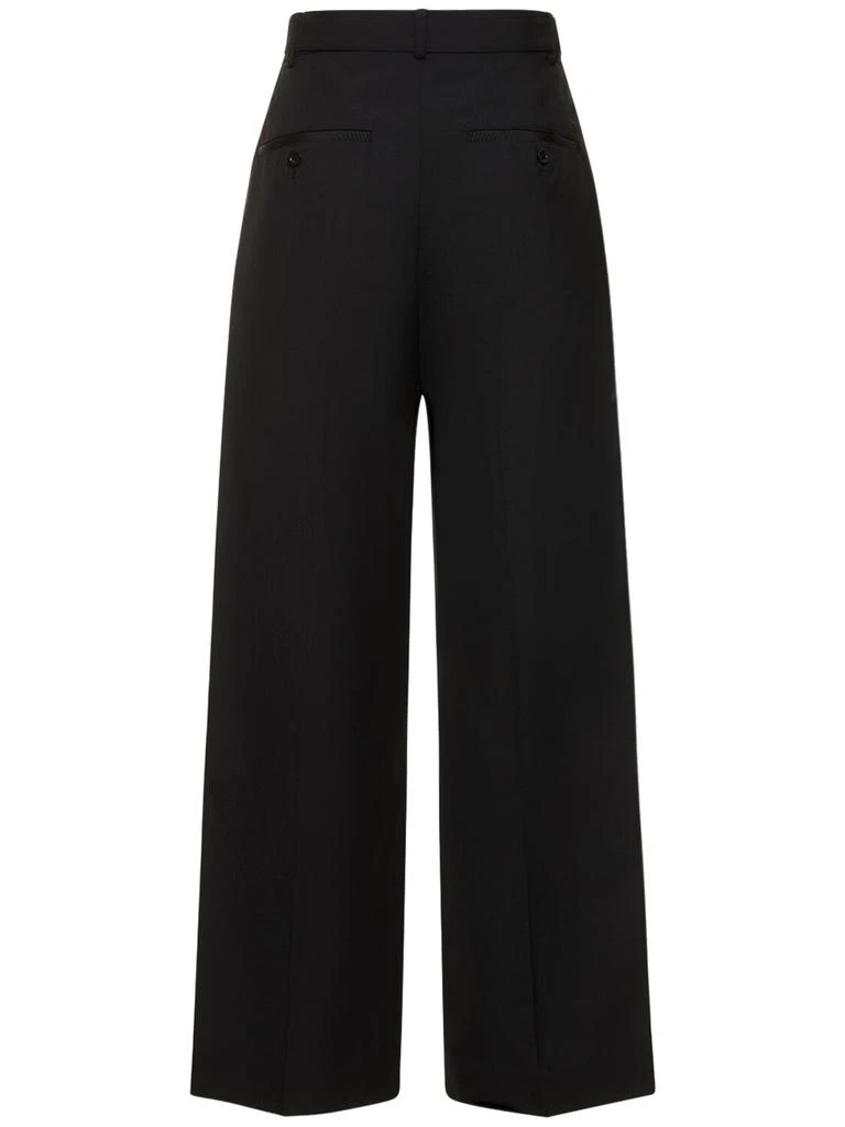 SACAI Belted Gabardine Wide Pants 4