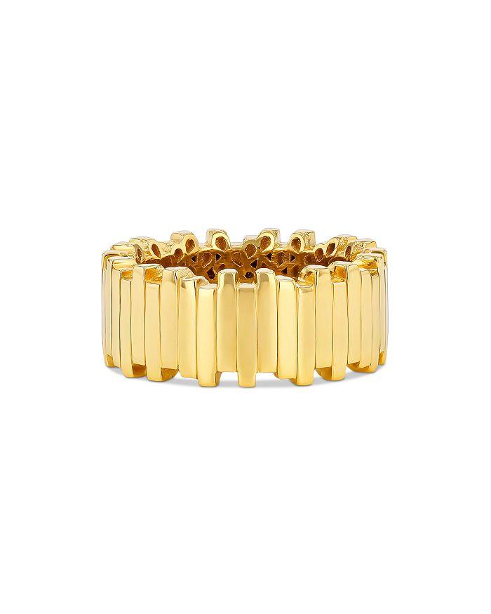 Suzanne Kalan 18K Yellow Gold Golden Age Wide Polished Bar Band