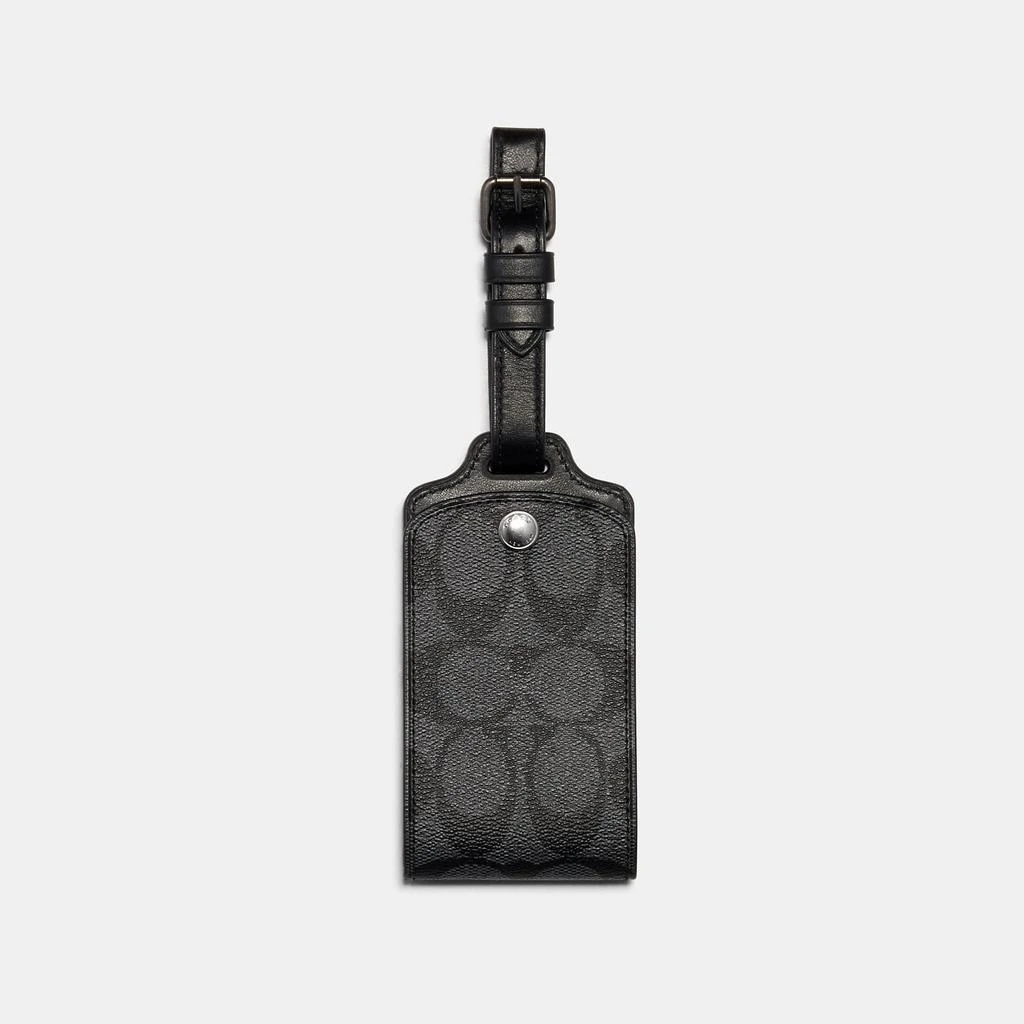 Coach Outlet Luggage Tag In Signature Canvas 1