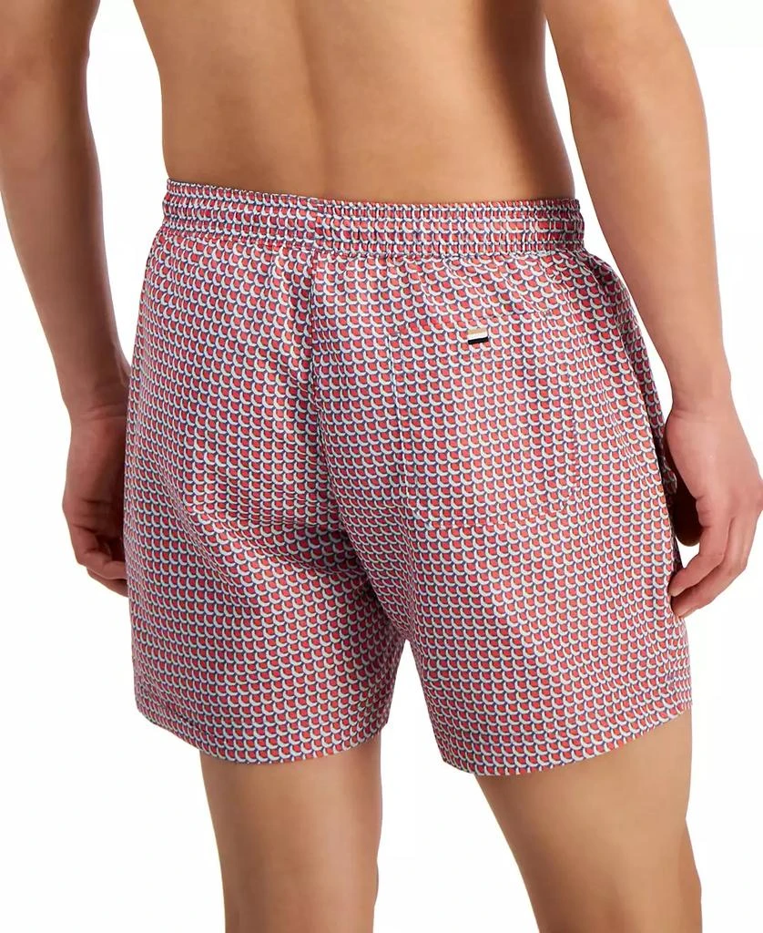 Hugo Boss Men's Vibe Patterned 5.3" Swim Trunks, Created for Macy's 2
