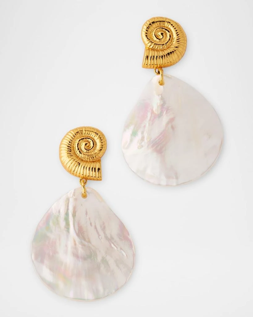 NEST Jewelry Mother of Pearl Shell Earrings 1