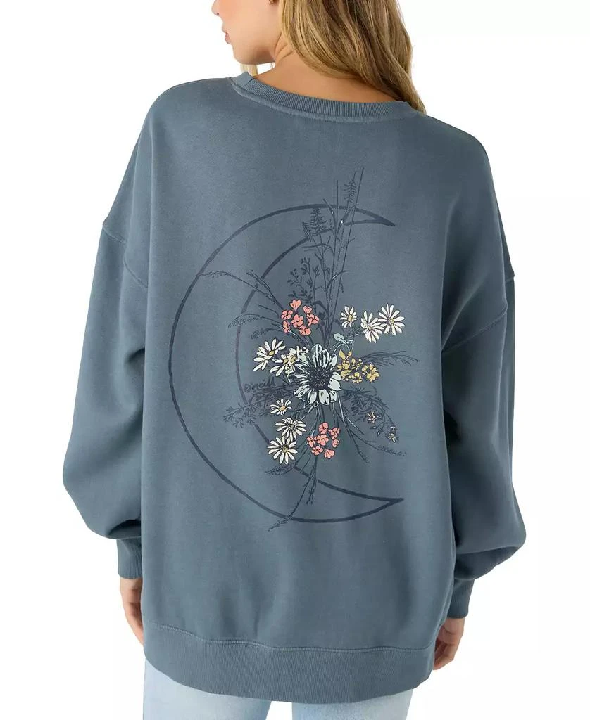 O'Neill Juniors' Moon Flower Crewneck Sweatshirt 2