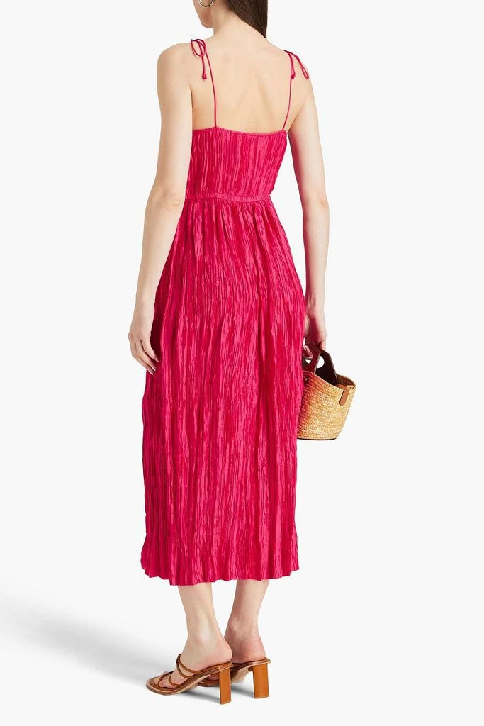 Ulla Johnson Orla plissé-satin midi dress 3
