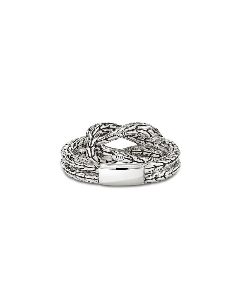 JOHN HARDY Sterling Silver Love Knot Diamond Ring 5